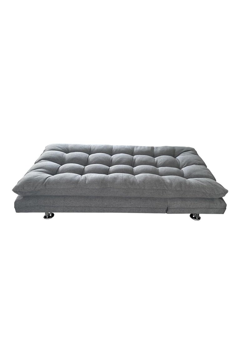 KARNAK - Karnak Home Amos Sofa Cum Bed I Sleeping Fabric Sofa I Three Seat Sofabed I Modern Design Living Room Sofa  ‎Grey 180X110X75 Cm - Image 1