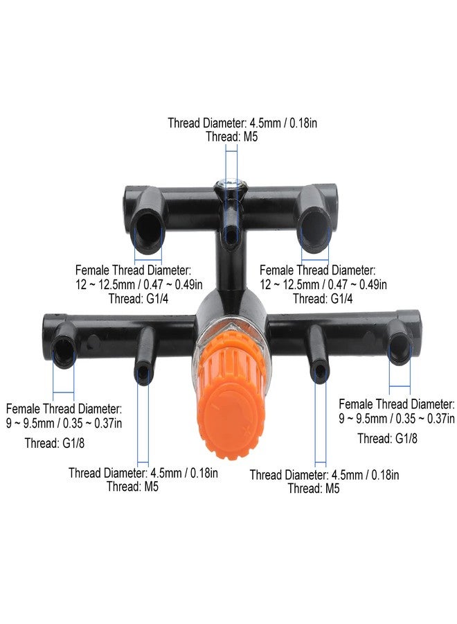 Jadeshay Air Compressor Connecting Bracket with M5 G1/4 G1/8 Holes, Aluminum Alloy Pressure Regulator Valve Fit Part for Pressure Switch Outlet Tube, Air Pressure System - Image 3
