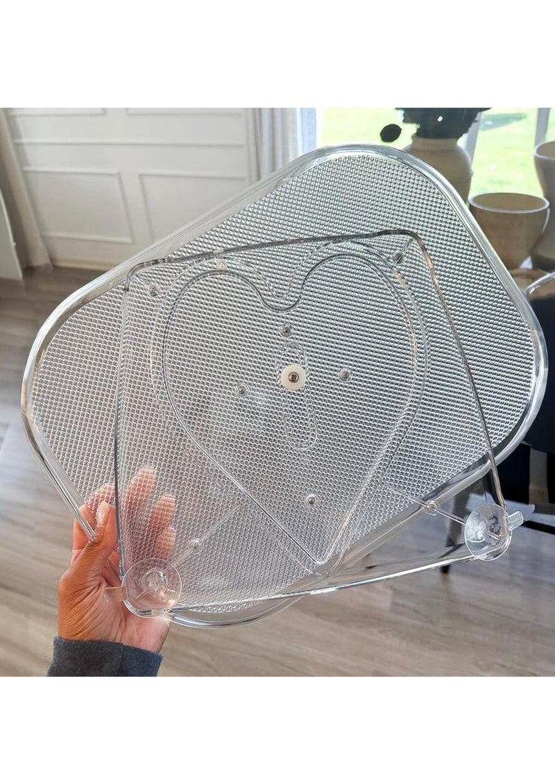 Lazy Susan Turntable Organizer for Fridge Refrigerator Rectangle Lazy Susan Spice Rack for Cabinet Pantry Countertop Vanity Fridge Organization and Storage - Image 1