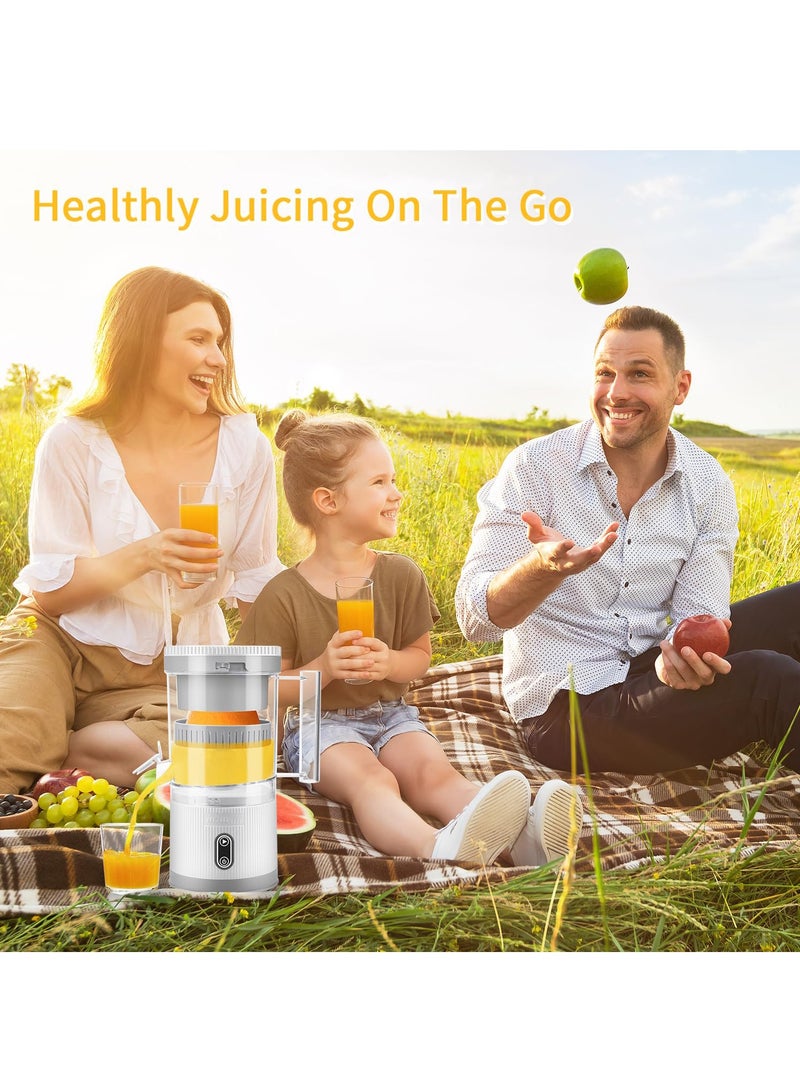 SYOSI Electric Citrus Juicer, Rechargeable Juicer Machine with USB Cable and Cleaning Brush, Orange Lime Lemon Grapefruit Juicer Squeezer, Easy to Clean Portable Juicer - Image 3