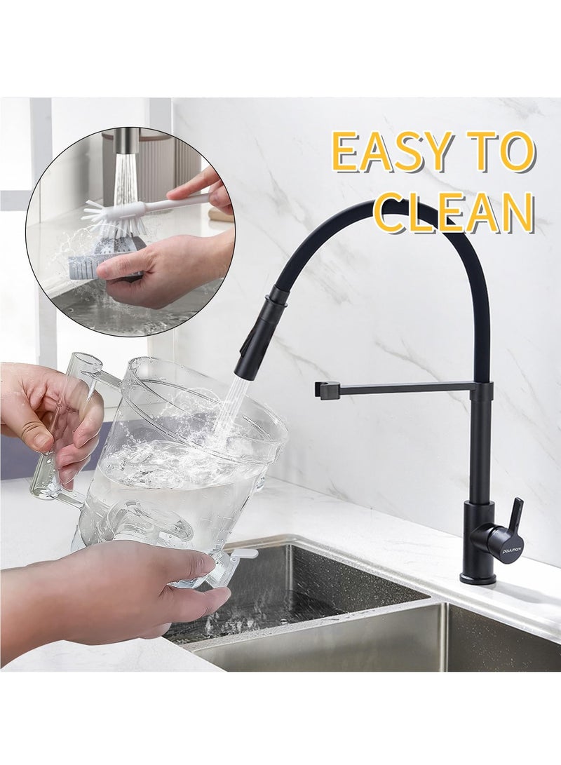 SYOSI Electric Citrus Juicer, Rechargeable Juicer Machine with USB Cable and Cleaning Brush, Orange Lime Lemon Grapefruit Juicer Squeezer, Easy to Clean Portable Juicer - Image 5