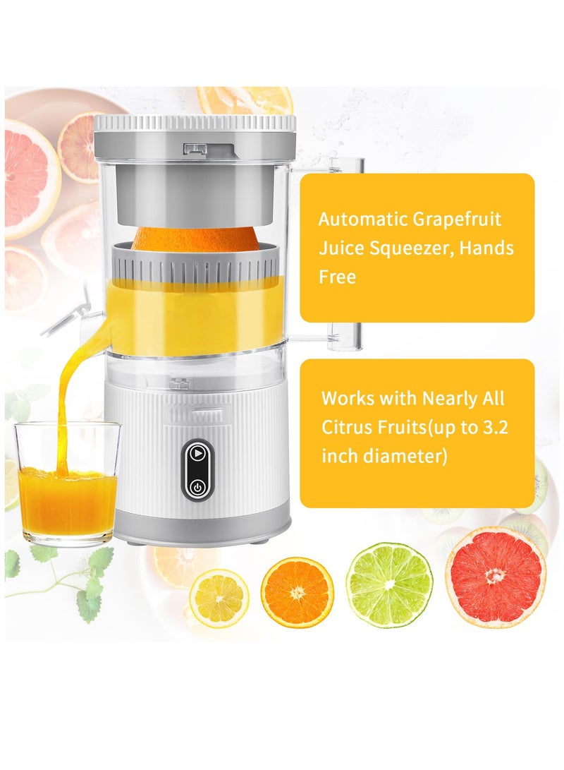 SYOSI Electric Citrus Juicer, Rechargeable Juicer Machine with USB Cable and Cleaning Brush, Orange Lime Lemon Grapefruit Juicer Squeezer, Easy to Clean Portable Juicer - Image 4