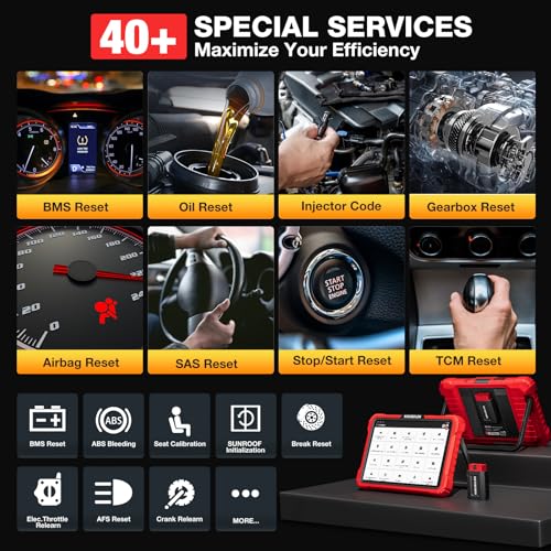 KINGBOLEN K10 Pro Full Systems 10" Car Scanner Topology Map, Bidirectional Scan Tool Bluetooth OBD2 Scanner, 41+ Reset Service, ECU Function, FCA AutoAuth, CANFD & DOIP,2 Years Update, V.A.G Guided - Image 5