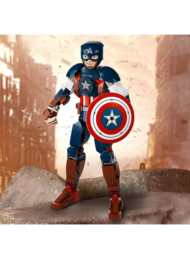 LEGO Marvel Captain America Construction Figure 76258 Building Toy Set; Fully Jointed For Play And Display; Includes Attachable Shield For Authentic Action; Avengers Super Hero Gift For Kids Aged 8+ (310 Pieces)