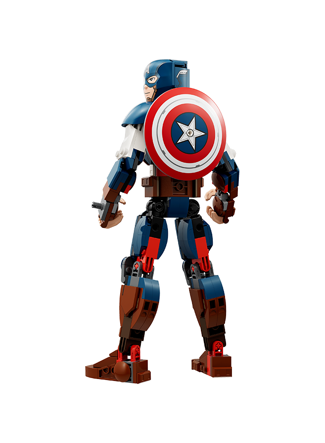 LEGO Marvel Captain America Construction Figure 76258 Building Toy Set; Fully Jointed For Play And Display; Includes Attachable Shield For Authentic Action; Avengers Super Hero Gift For Kids Aged 8+ (310 Pieces)