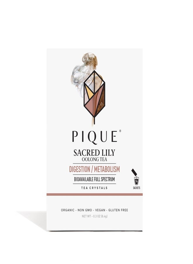 Pique Organic Sacred Lily Oolong Tea Crystals - Caffeinated Tea, Supports Healthy Metabolism and Digestion - 14 Single Serve Sticks (Pack of 1) - Image 2