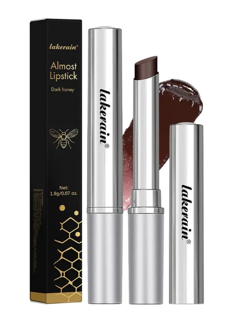 lakerain Almost Lipstick Dark Honey Tinted Lip Balm for Deep Moisturizing and Natural Lip Color Shiny Lip Balm Lipstick for Dry Lips Long Lasting Moisture Lip Oil - Image 1