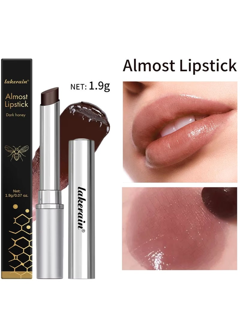 lakerain Almost Lipstick Dark Honey Tinted Lip Balm for Deep Moisturizing and Natural Lip Color Shiny Lip Balm Lipstick for Dry Lips Long Lasting Moisture Lip Oil - Image 2