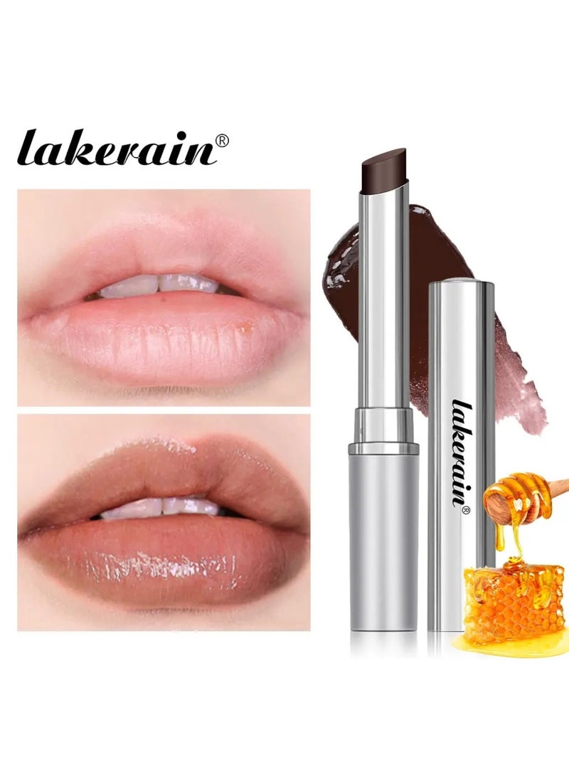 lakerain Almost Lipstick Dark Honey Tinted Lip Balm for Deep Moisturizing and Natural Lip Color Shiny Lip Balm Lipstick for Dry Lips Long Lasting Moisture Lip Oil - Image 3