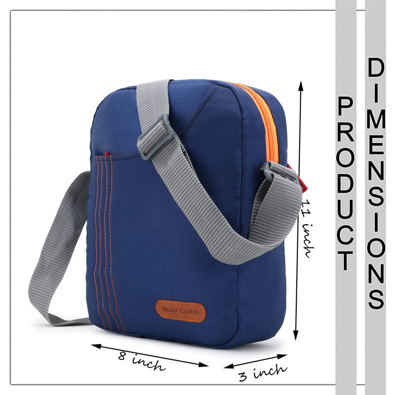 Dezire Crafts Sling Stylish Cross Body Travel Office Business Messenger Shoulder Bag with Multi-Pocket Zip Closure and Adjustable Straps for Men & Women (DC SLING BAGS 627) - Image 5