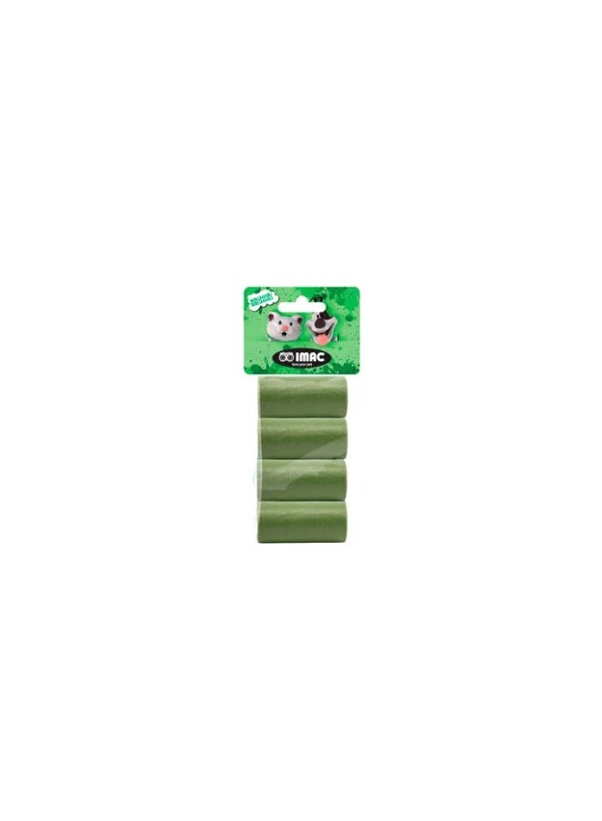 Imac EcoPet Biodegradable Waste Bags – 4 Rolls 15 Bags