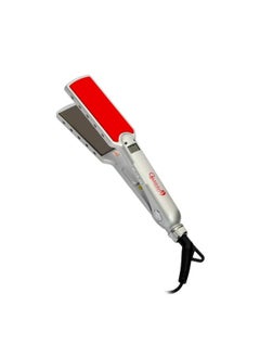 Gjarrah Gjarrah Professional Digital Hair Straightener - Wide Ceramic Plates, Silver/Red  - Image 3