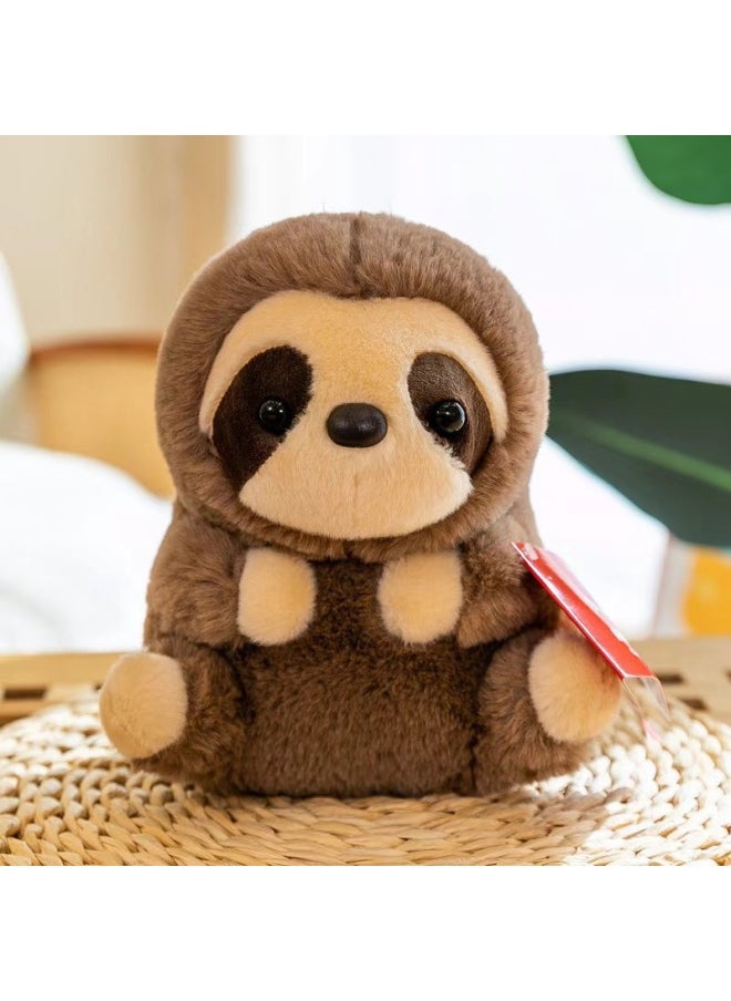 Generic - Cute Aurora Panda Sloth Hamster Alpaca Doll Couple Doll Female Nest Series Plush Toy-Specifications:Orange Hamster-Color:24cm - Image 1