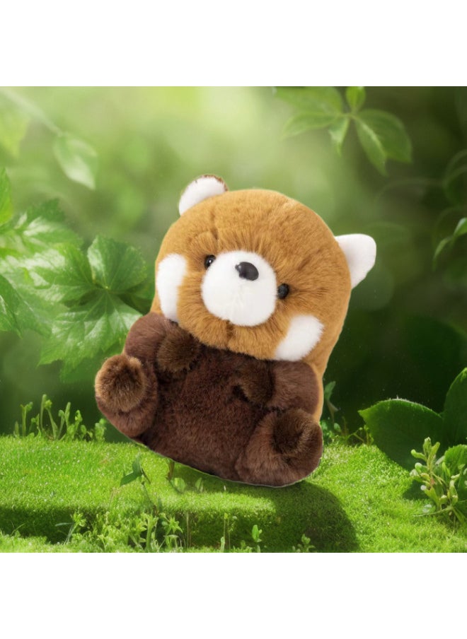 Generic - Cute Aurora Panda Sloth Hamster Alpaca Doll Couple Doll Female Nest Series Plush Toy-Specifications:Orange Hamster-Color:24cm - Image 1