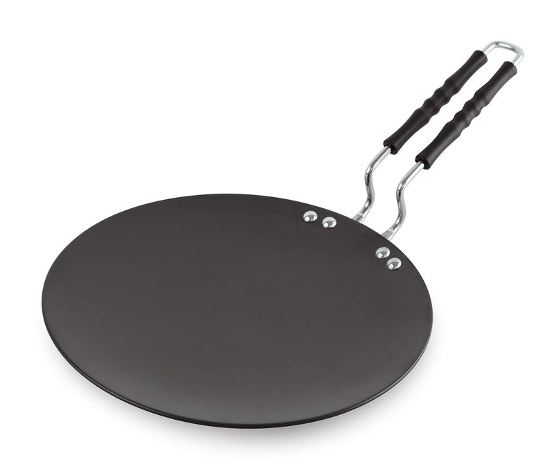 Cello Cello Hard Anodized ConcaveRotiParatha Tawa 25cm Black 3MM Thickness - Image 1