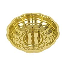 Bekner Brass Agarbatti Stand Plate with Ash Catcher Incense Holder Brass - Image 1