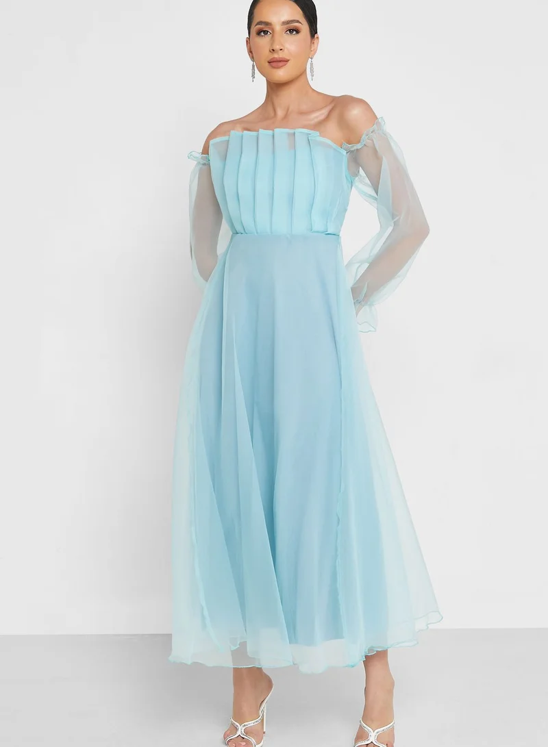 Ella Limited Edition Pleat Detail Tulle Dress