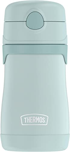 THERMOS BABY 10 ounce Stainless Steel Vacuum Insulated Straw Bottle, Mint - Image 1