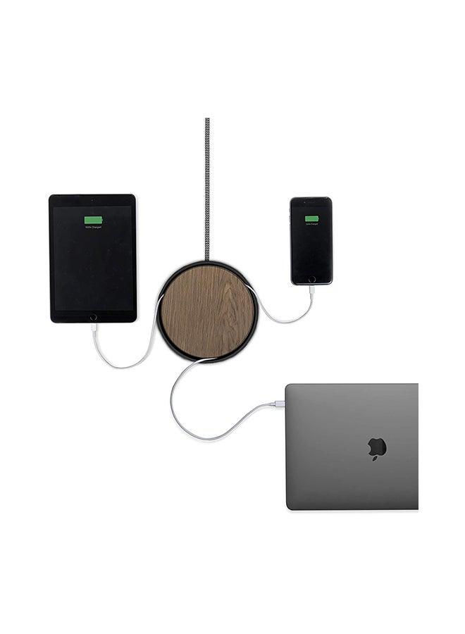 ناتيف يونيون شاحن USB بثلاثة منافذ لشحن أجهزة متعددة أسود/ خشبي - Image 3