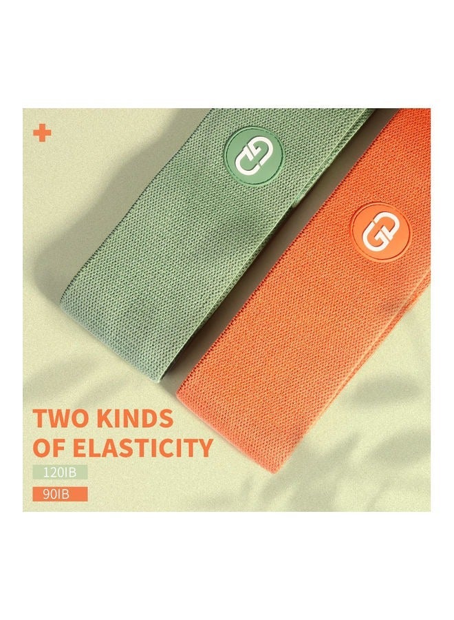 كابتن تيك أربطة مقاومة للساقين والجزء السفلي من القماش، حلقات تمرين ممتدة، سميكة وعريضة وغير قابلة للانزلاق، مجموعة من 3 مجموعات لتدريب الورك القرفصاء - Image 2