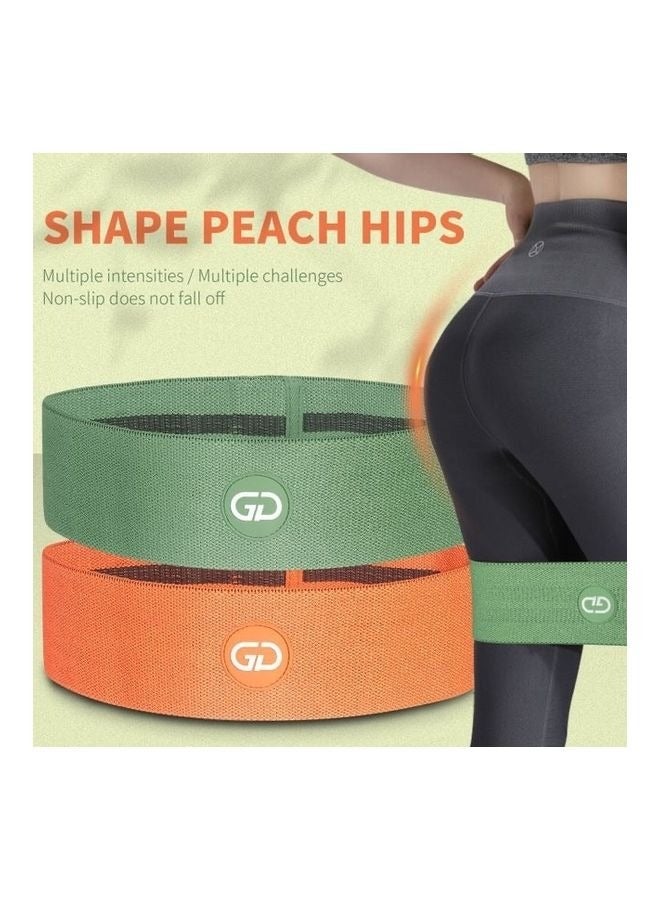 كابتن تيك أربطة مقاومة للساقين والجزء السفلي من القماش، حلقات تمرين ممتدة، سميكة وعريضة وغير قابلة للانزلاق، مجموعة من 3 مجموعات لتدريب الورك القرفصاء - Image 4