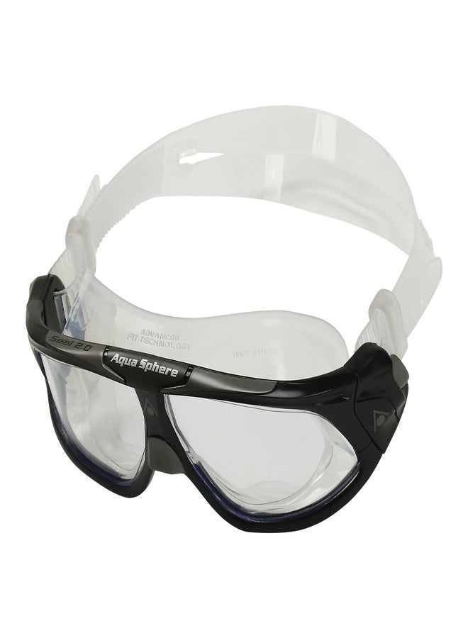 Aqua Sphere Aquasphere Unisex's Seal 2.0 Swimming Goggle, Black & Grey/Clear Lens, One Size … - Image 2