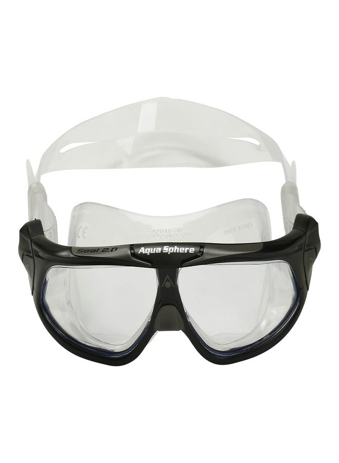 Aqua Sphere Aquasphere Unisex's Seal 2.0 Swimming Goggle, Black & Grey/Clear Lens, One Size … - Image 1