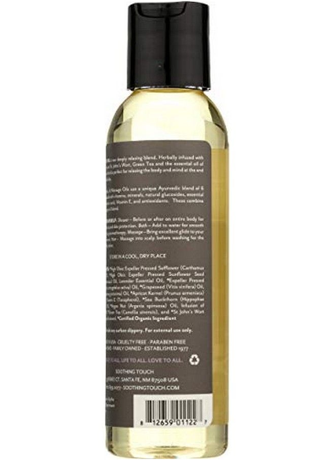 Soothing Touch Ayurveda Organic Bath Body & Massage Oil Calming Lavender 4 Oz  - Image 3