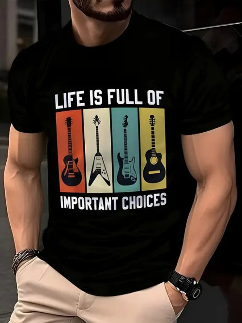 3D Digital Printing Men's Short-Sleeved Round Neck T-Shirt - Image 1