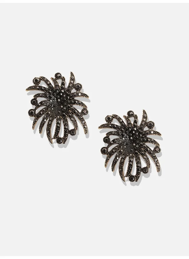 SOHI Pack Of Circular Wildflower Artificial Stud Earring Jewellery
