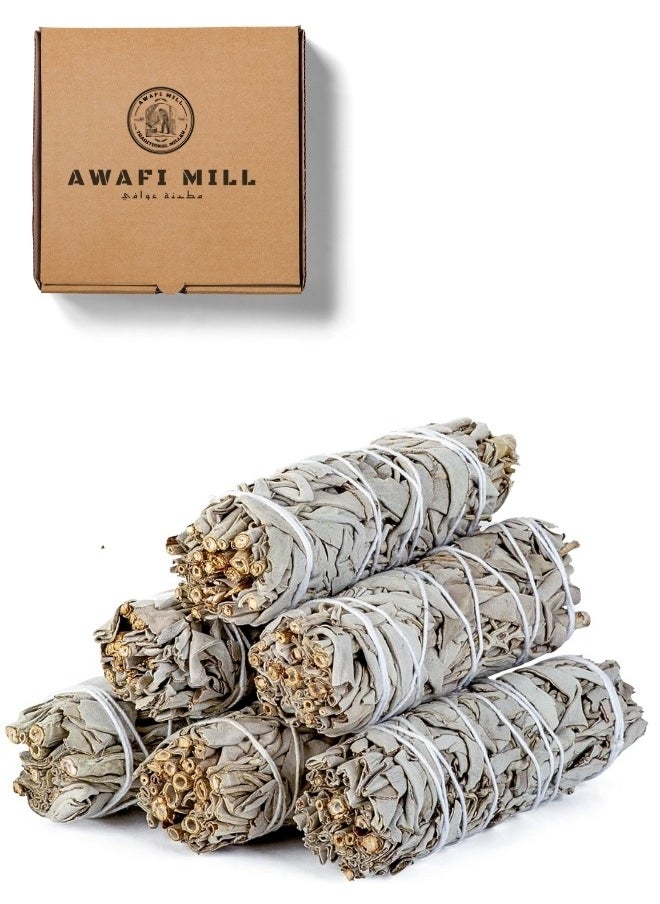 White Sage Smudge Sticks for Home Cleansing, Incense, Healing, and Meditation 