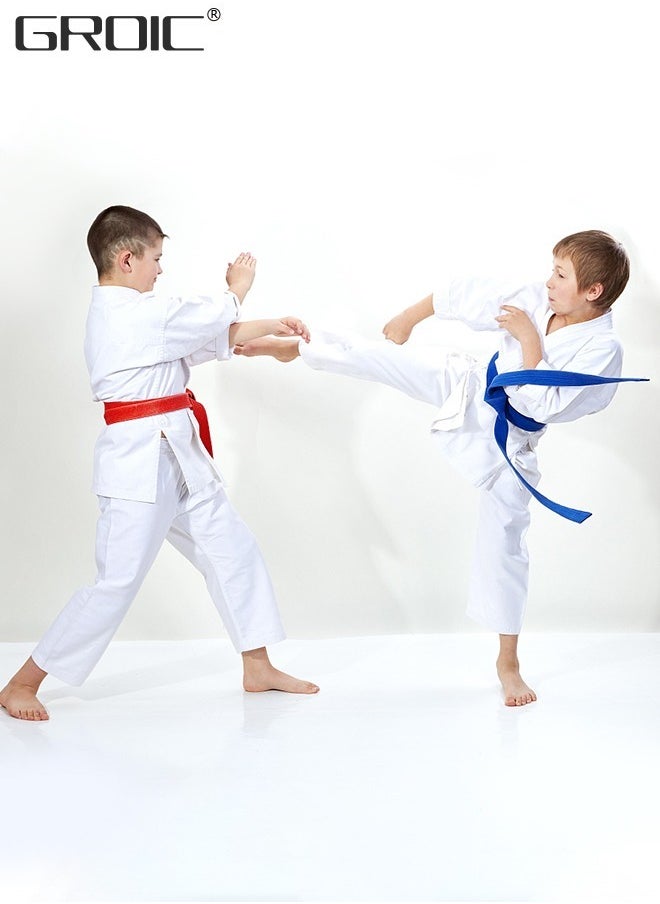 GROIC - Taekwondo Suit,Brazilian BJJ Gi Jiu Jitsu Gi for Child Kids Gi Uniform Durable Pant & Jacket,Sports Training Clothes Parts - Image 1