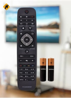 Replacement Remote Control for Philips 242254990467 TV for Universal Philips Remote Control TV Compatible with Remote Control YKF308-001 996590000449 with Battery