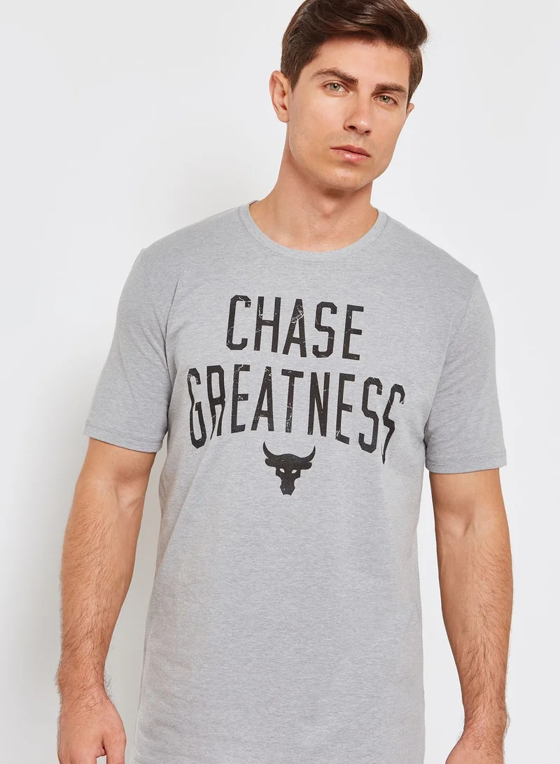 UNDER ARMOUR Project Rock Chase Greatness T-Shirt