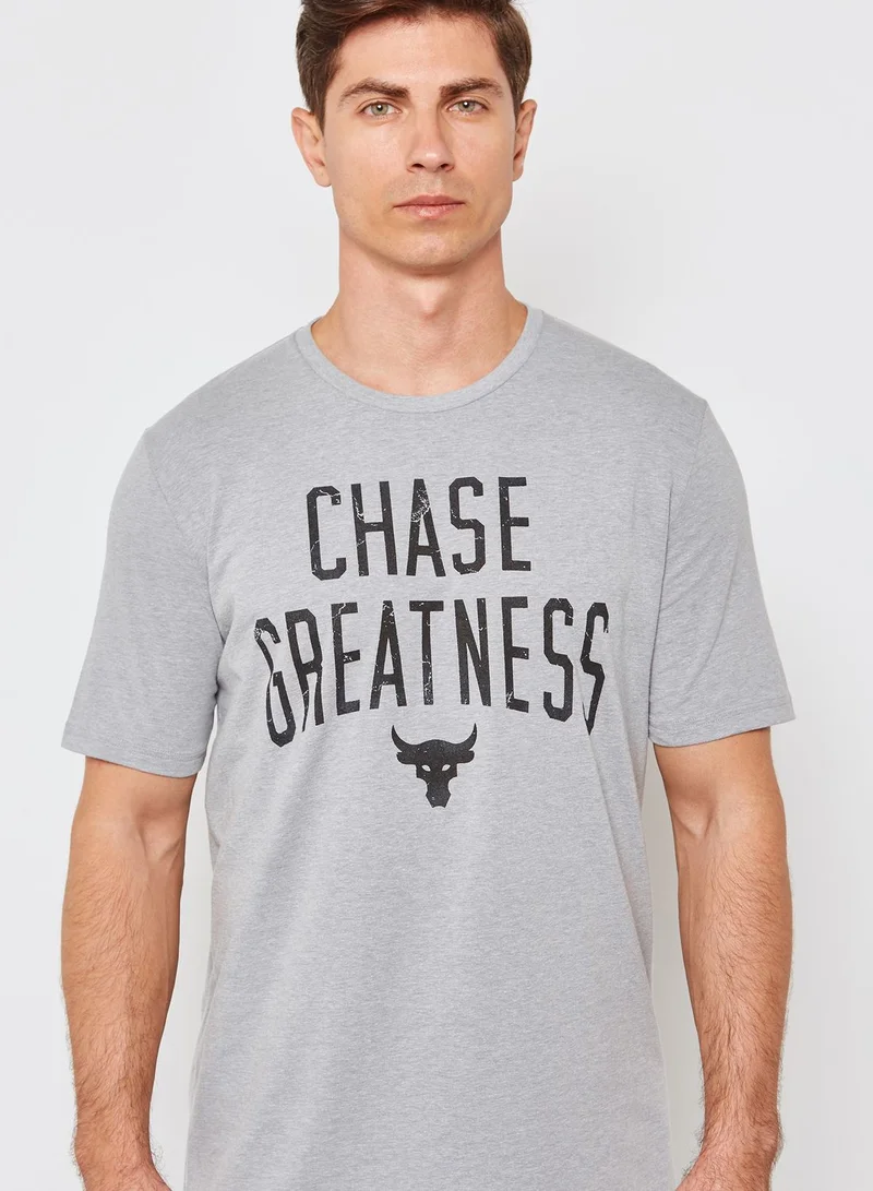 UNDER ARMOUR Project Rock Chase Greatness T-Shirt