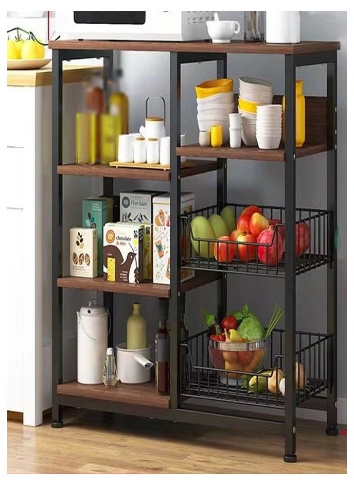 AGD Coffee corner , metal multi-shelf coffee table, kitchen cabinet, coffee table with large capacity for coffee machine and kettles, with a modern shape and high stability legs.  - Image 1