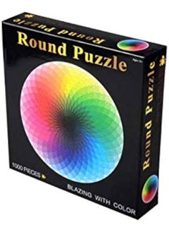 Generic Round Puzzle 1000 puzzle Blazing with Color1 
