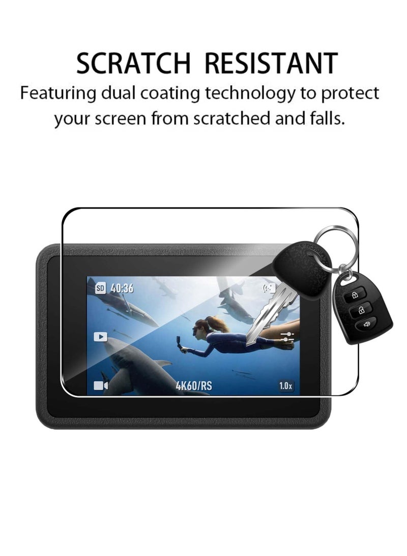 6-Pack Tempered Glass Screen Protector Set for DJI Osmo Action 4: Includes 2 Screen Protectors & 2 Camera Lens Protectors, High Definition, Case Friendly Design.  - Image 3