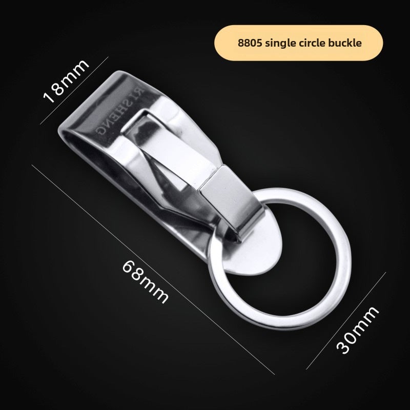 Generic Metal Keychain Double Ring Mens Belt Hook 8805 belt buckle [single ring]]