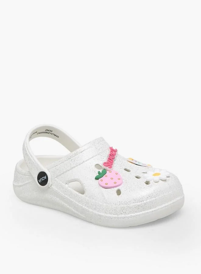 Aqua Girls Backstrap Clogs