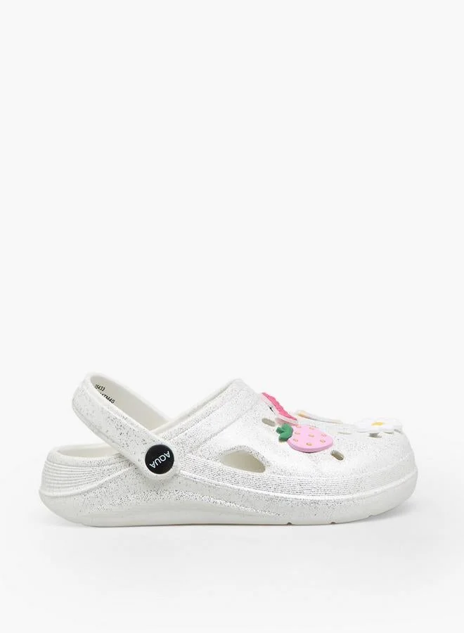 Aqua Girls Backstrap Clogs