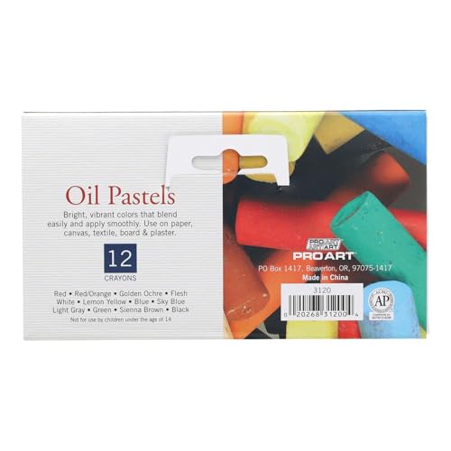 Pro Art Oil Pastel, 12 Color Jumbo Set, Assorted - Image 5