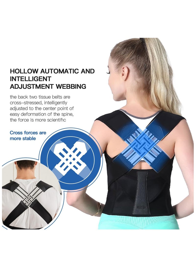 Adjustable Posture Corrector for Men & Women | Back Brace for Spine Alignment, Hunchback & Scoliosis Support - Image 2
