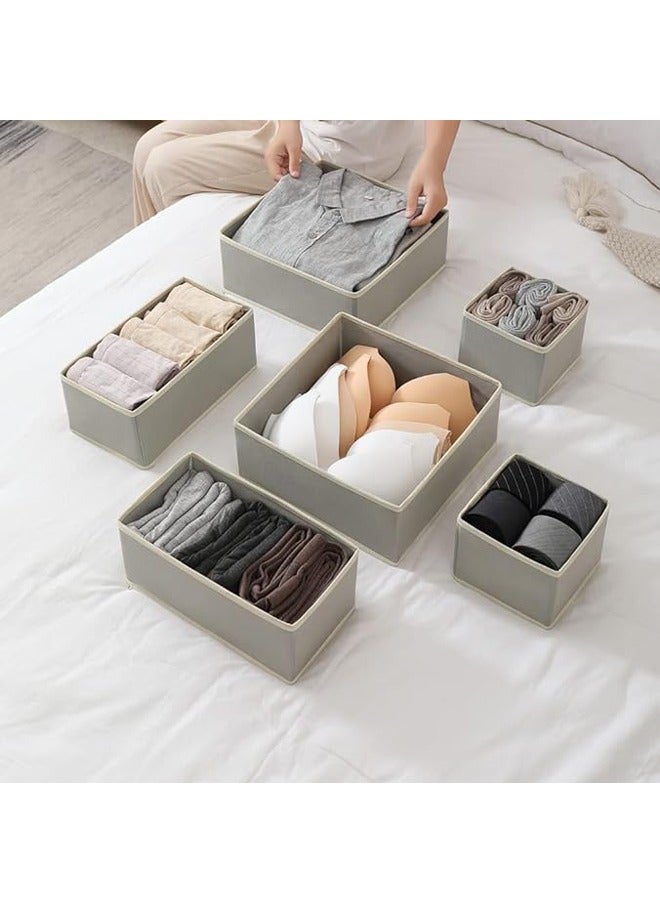 PADOM Padom Clothing Storage Organizers, 12 Set Foldable Underwear Drawer Organizer and Closet Dividers, Storage Box for Clothes, Socks, Underwear  - Image 2