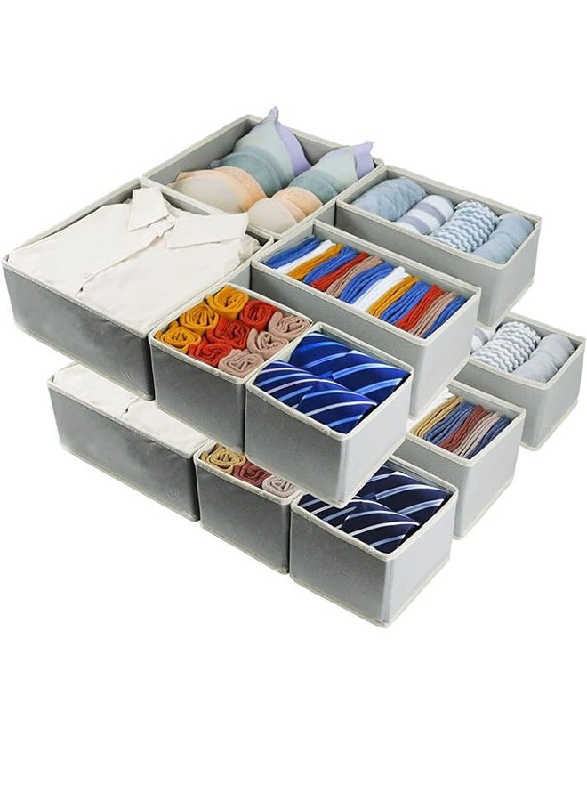 PADOM Padom Clothing Storage Organizers, 12 Set Foldable Underwear Drawer Organizer and Closet Dividers, Storage Box for Clothes, Socks, Underwear  - Image 4