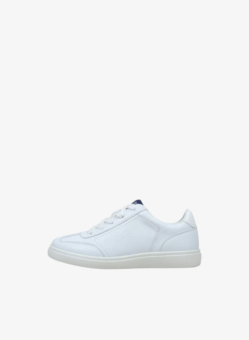 GAP Girls' Stitch Detail Sneakers with Lace-Up Closure - SEATTLE