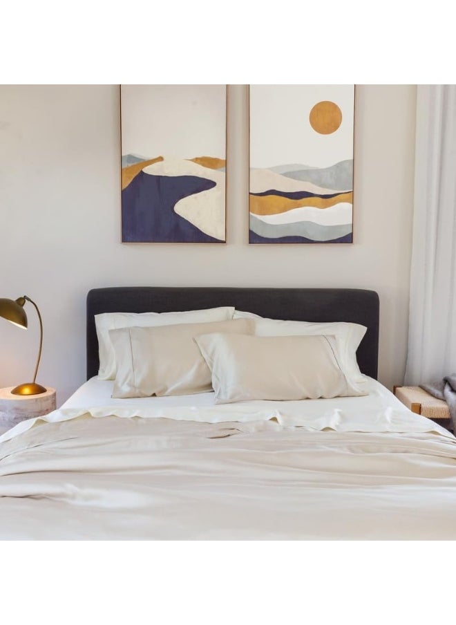 Generic - Olive + Crate Eucalyptus Sheets Set - Cooling Sheets for Hot Sleepers - 100% Organic Tencel Lyocell - Twin XL Size - Hypoallergenic, Moisture-Wicking - Deep Pockets, Soft, Durable 38 x 80 - Image 1