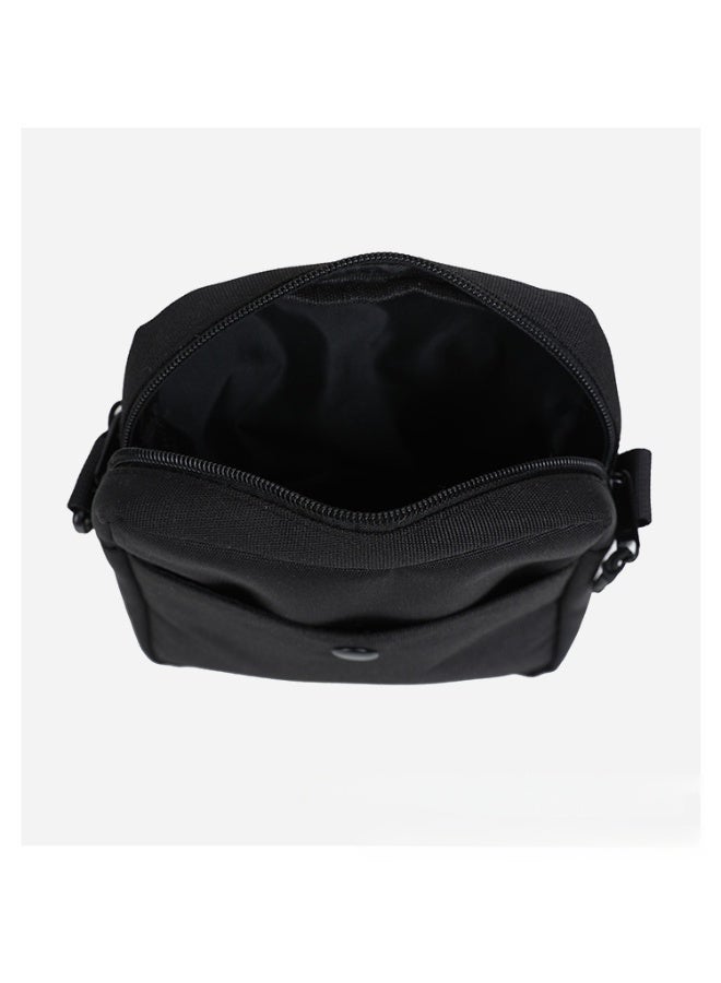 Ben Davis Trendy workwear style black crossbody bag with adjustable wide shoulder strap, perfect for outdoor travel, carrying your ID and phone. - Image 3