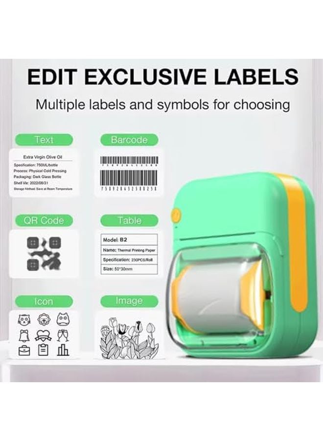 مساعد الواجبات المنزلية القابل لإعادة الشحن، طابعة حرارية بدقة 200 نقطة في البوصة للطباعة الواضحة للمذكرات والصور والرموز - Image 4