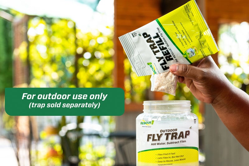 RESCUE! Reusable Fly Trap Refill â€“ Outdoor Use - 6 Pack - Image 4